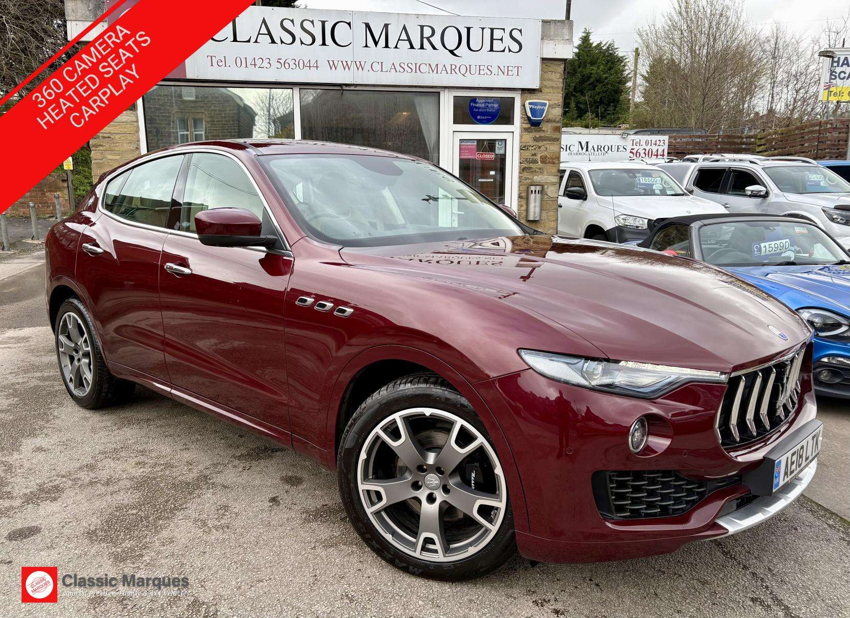 A 2018 MASERATI LEVANTE 3.0D V6 SUV 5dr Diesel ZF 4WD Euro 6 (s/s) (275 ps) A 2018 MASERATI LEVANTE 3.0D V6 SUV 5dr Diesel ZF 4WD Euro 6 (s/s) (275 ps)