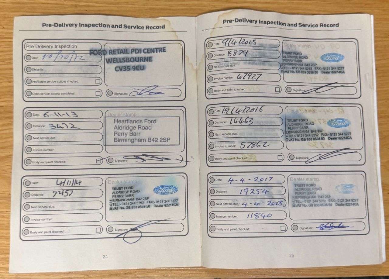 A 2012 FORD FIESTA 1.25 Zetec Hatchback 5dr Petrol Manual Euro 5 (82 ps) 11 service stamps 1 p A 2012 FORD FIESTA 1.25 Zetec Hatchback 5dr Petrol Manual Euro 5 (82 ps) 11 service stamps 1 p