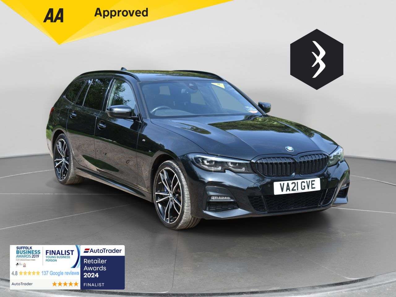 A 2021 BMW 3 SERIES 2.0 330e 12kWh M Sport Touring 5dr Petrol Plug-in Hybrid Auto Euro 6 (s/s) A 2021 BMW 3 SERIES 2.0 330e 12kWh M Sport Touring 5dr Petrol Plug-in Hybrid Auto Euro 6 (s/s)