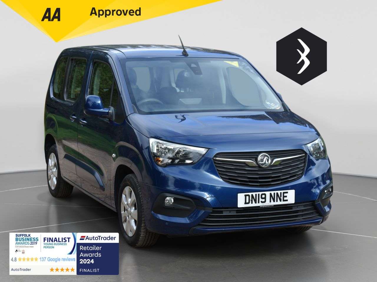 A 2019 VAUXHALL COMBO LIFE 1.5 Turbo D BlueInjection Energy MPV 5dr Diesel Manual Euro 6 (s/s) (7 Seat A 2019 VAUXHALL COMBO LIFE 1.5 Turbo D BlueInjection Energy MPV 5dr Diesel Manual Euro 6 (s/s) (7 Seat