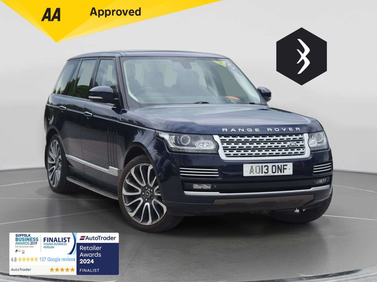 A 2013 LAND ROVER RANGE ROVER 4.4 SD V8 Autobiography SUV 5dr Diesel Auto 4WD Euro 5 (339 ps) ***128 AA C A 2013 LAND ROVER RANGE ROVER 4.4 SD V8 Autobiography SUV 5dr Diesel Auto 4WD Euro 5 (339 ps) ***128 AA C