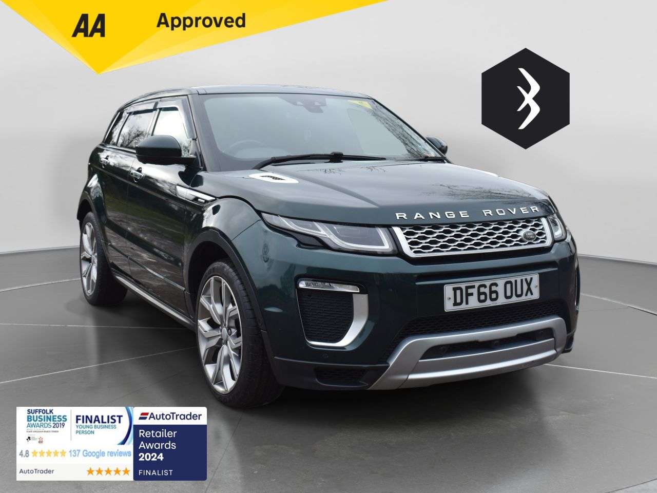 A 2016 LAND ROVER RANGE ROVER EVOQUE 2.0 TD4 Autobiography SUV 5dr Diesel Auto 4WD Euro 6 (s/s) (180 ps) ***128 A 2016 LAND ROVER RANGE ROVER EVOQUE 2.0 TD4 Autobiography SUV 5dr Diesel Auto 4WD Euro 6 (s/s) (180 ps) ***128