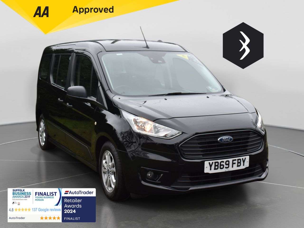 A 2020 FORD GRAND TOURNEO CONNECT 1.5 EcoBlue Zetec MPV 5dr Diesel Auto Euro 6 (s/s) (120 ps) ***128 AA CHECK A 2020 FORD GRAND TOURNEO CONNECT 1.5 EcoBlue Zetec MPV 5dr Diesel Auto Euro 6 (s/s) (120 ps) ***128 AA CHECK