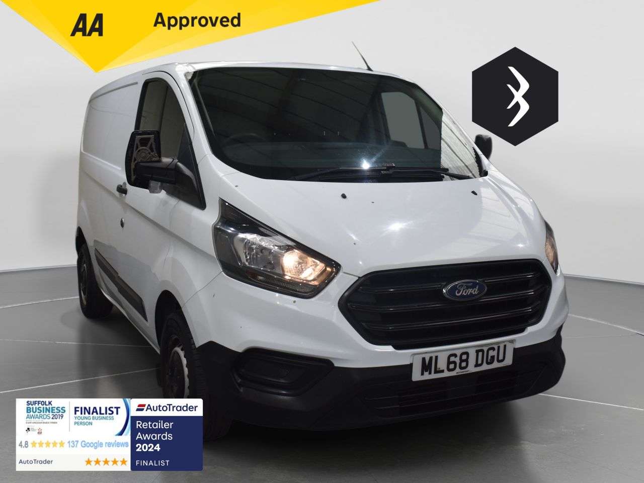 A 2018 FORD TRANSIT CUSTOM 2.0 300 EcoBlue Panel Van 5dr Diesel Manual L1 H1 Euro 6 (105 ps) ***128 AA A 2018 FORD TRANSIT CUSTOM 2.0 300 EcoBlue Panel Van 5dr Diesel Manual L1 H1 Euro 6 (105 ps) ***128 AA