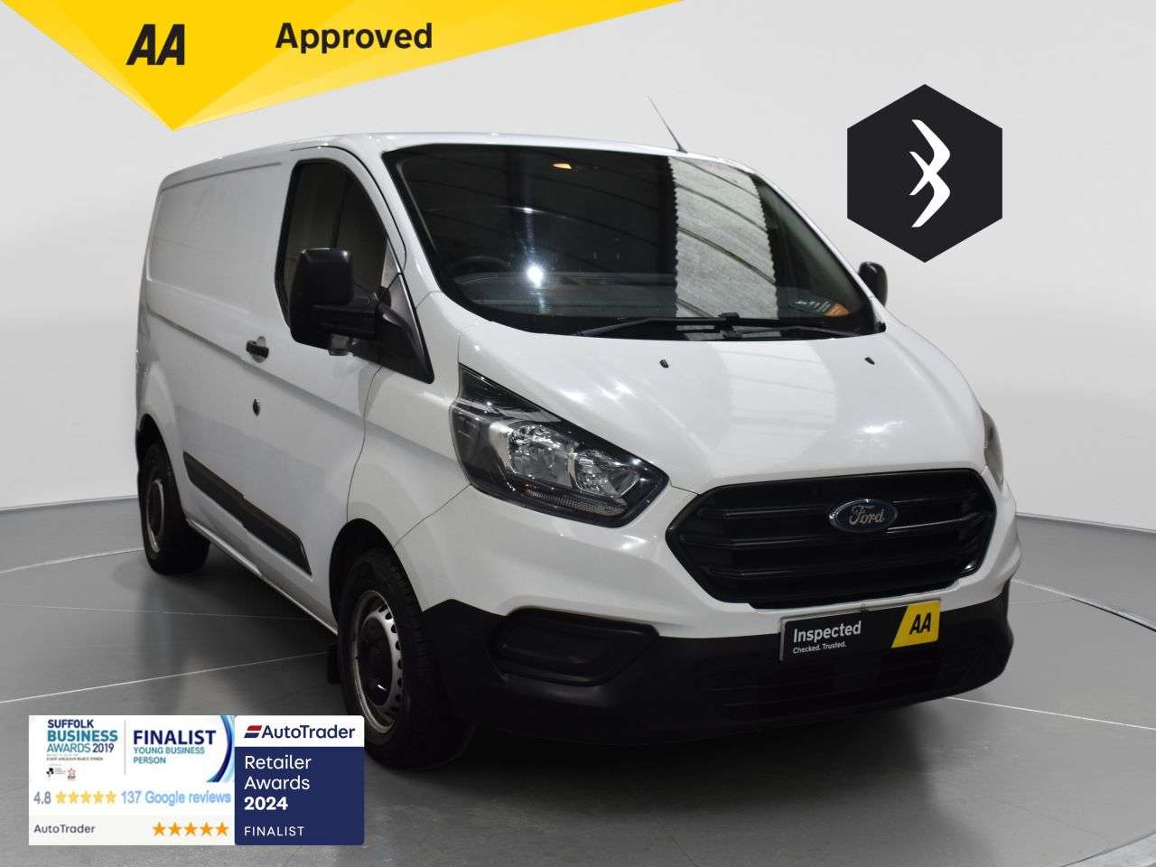 A 2019 FORD TRANSIT CUSTOM 2.0 300 EcoBlue Panel Van 5dr Diesel Manual L1 H1 Euro 6 (105 ps) ***128 AA A 2019 FORD TRANSIT CUSTOM 2.0 300 EcoBlue Panel Van 5dr Diesel Manual L1 H1 Euro 6 (105 ps) ***128 AA