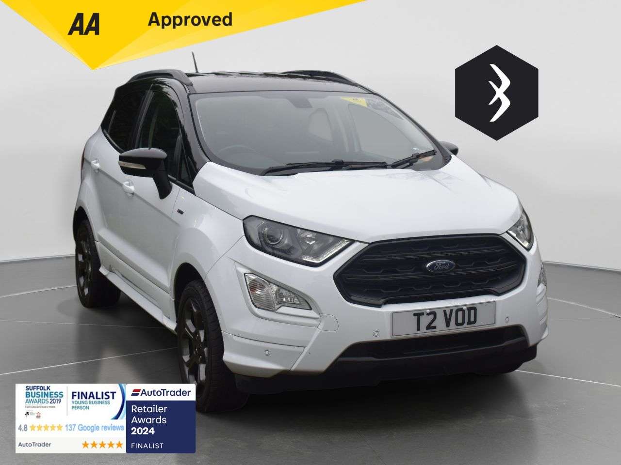A 2018 FORD ECOSPORT 1.0T EcoBoost ST-Line SUV 5dr Petrol Manual Euro 6 (s/s) (125 ps) ***128 AA A 2018 FORD ECOSPORT 1.0T EcoBoost ST-Line SUV 5dr Petrol Manual Euro 6 (s/s) (125 ps) ***128 AA