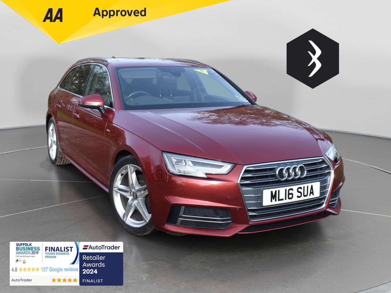 A 2016 AUDI A4 AVANT 2.0 TDI S line Estate 5dr Diesel S Tronic Euro 6 (s/s) (150 ps) ***128 AA C A 2016 AUDI A4 AVANT 2.0 TDI S line Estate 5dr Diesel S Tronic Euro 6 (s/s) (150 ps) ***128 AA C