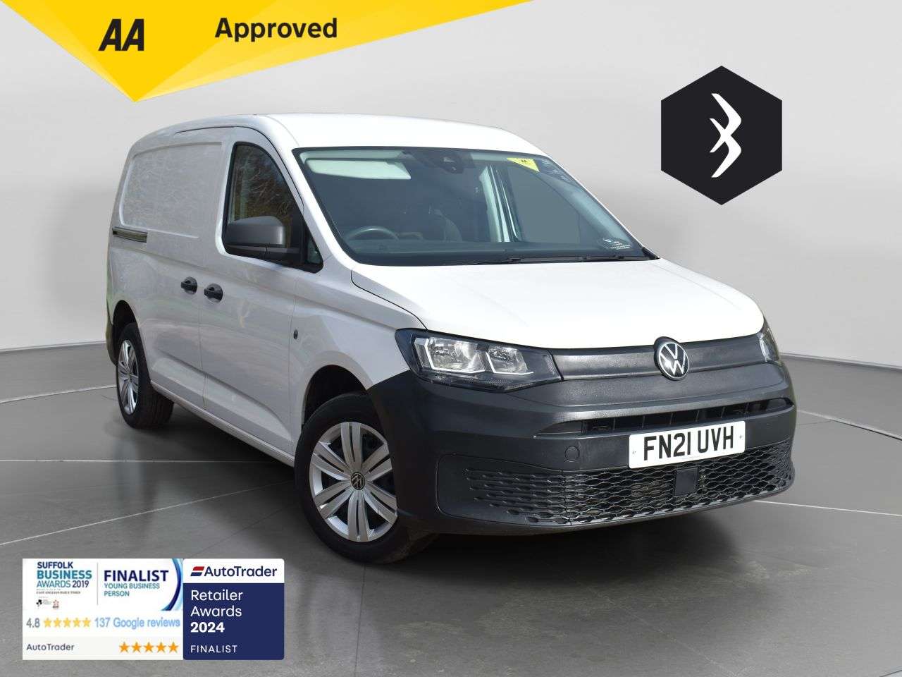 A 2021 VOLKSWAGEN CADDY MAXI 2.0 TDI C20 Commerce Panel Van 6dr Diesel Manual LWB Euro 6 (s/s) (102 ps) A 2021 VOLKSWAGEN CADDY MAXI 2.0 TDI C20 Commerce Panel Van 6dr Diesel Manual LWB Euro 6 (s/s) (102 ps)