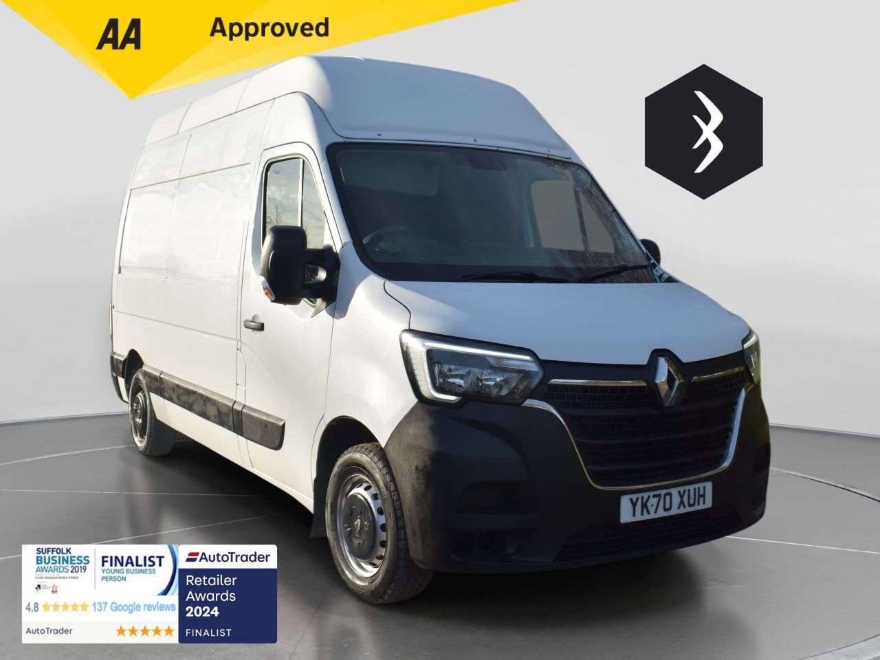 A 2020 RENAULT MASTER 2.3 dCi 35 Business Panel Van 4dr Diesel Manual FWD MWB High Roof Euro 6 (1 A 2020 RENAULT MASTER 2.3 dCi 35 Business Panel Van 4dr Diesel Manual FWD MWB High Roof Euro 6 (1