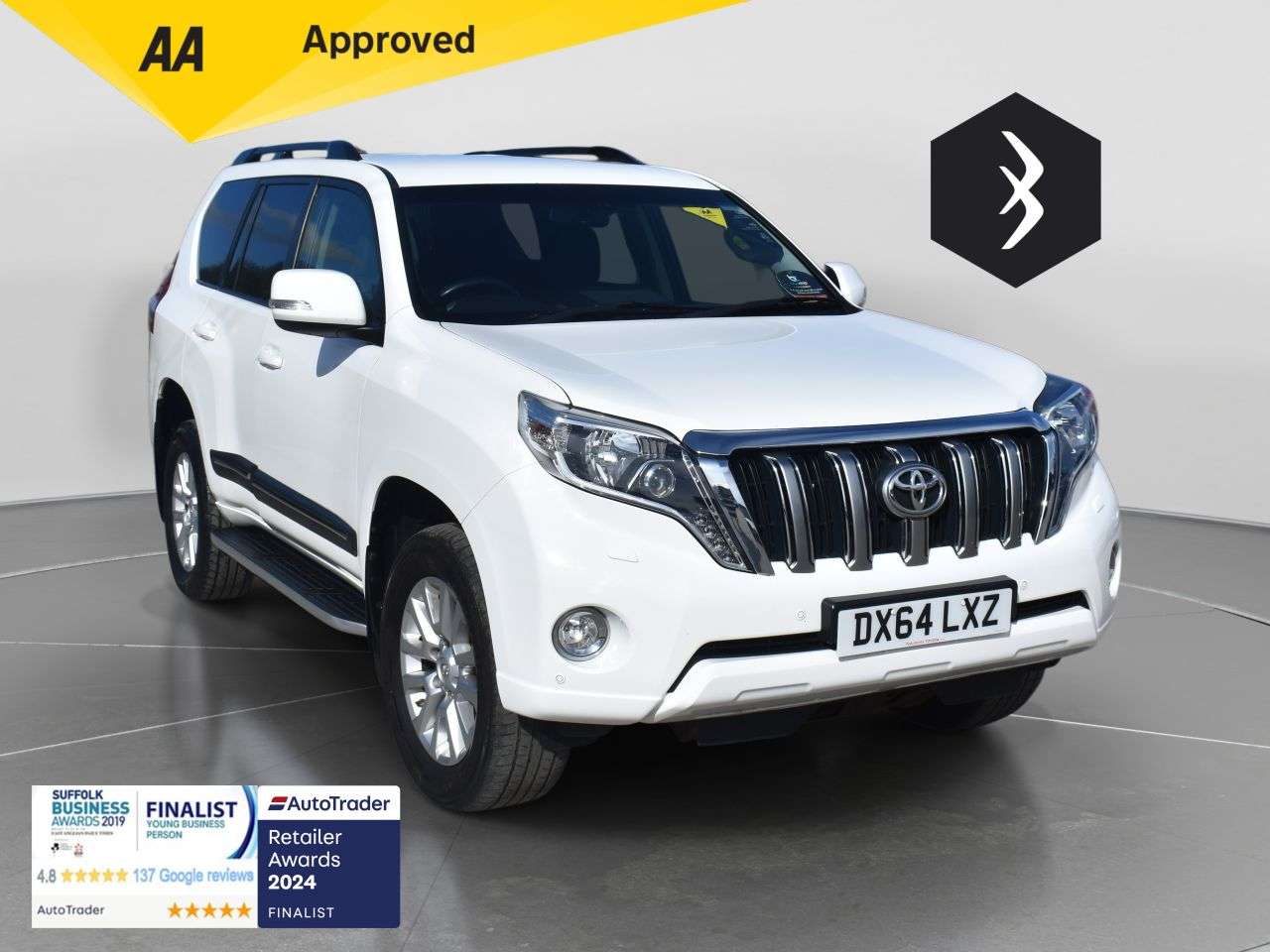 A 2014 TOYOTA LAND CRUISER 3.0 D-4D Icon SUV 5dr Diesel Auto 4WD Euro 5 (7 Seats) (190 ps) ***128 AA C A 2014 TOYOTA LAND CRUISER 3.0 D-4D Icon SUV 5dr Diesel Auto 4WD Euro 5 (7 Seats) (190 ps) ***128 AA C