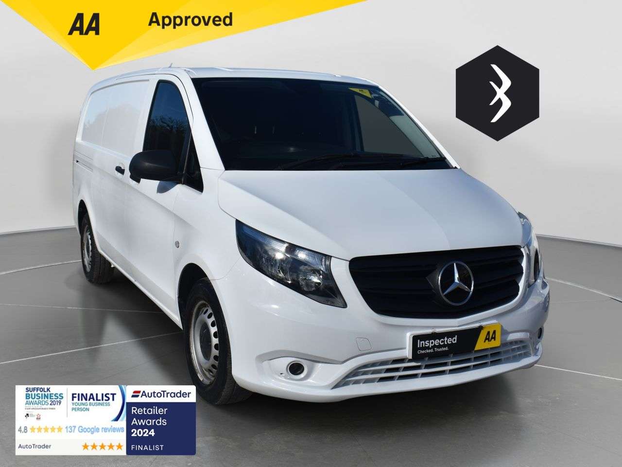 A 2021 MERCEDES-BENZ VITO 1.7 110 CDI Progressive Panel Van 5dr Diesel Manual FWD L2 Euro 6 (s/s) (LW A 2021 MERCEDES-BENZ VITO 1.7 110 CDI Progressive Panel Van 5dr Diesel Manual FWD L2 Euro 6 (s/s) (LW