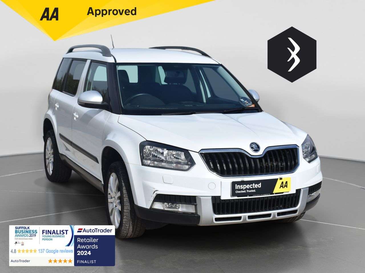 A 2016 SKODA YETI 1.2 TSI SE Outdoor 5dr Petrol DSG Euro 6 (s/s) (110 ps) ***128 AA CHECK*** A 2016 SKODA YETI 1.2 TSI SE Outdoor 5dr Petrol DSG Euro 6 (s/s) (110 ps) ***128 AA CHECK***