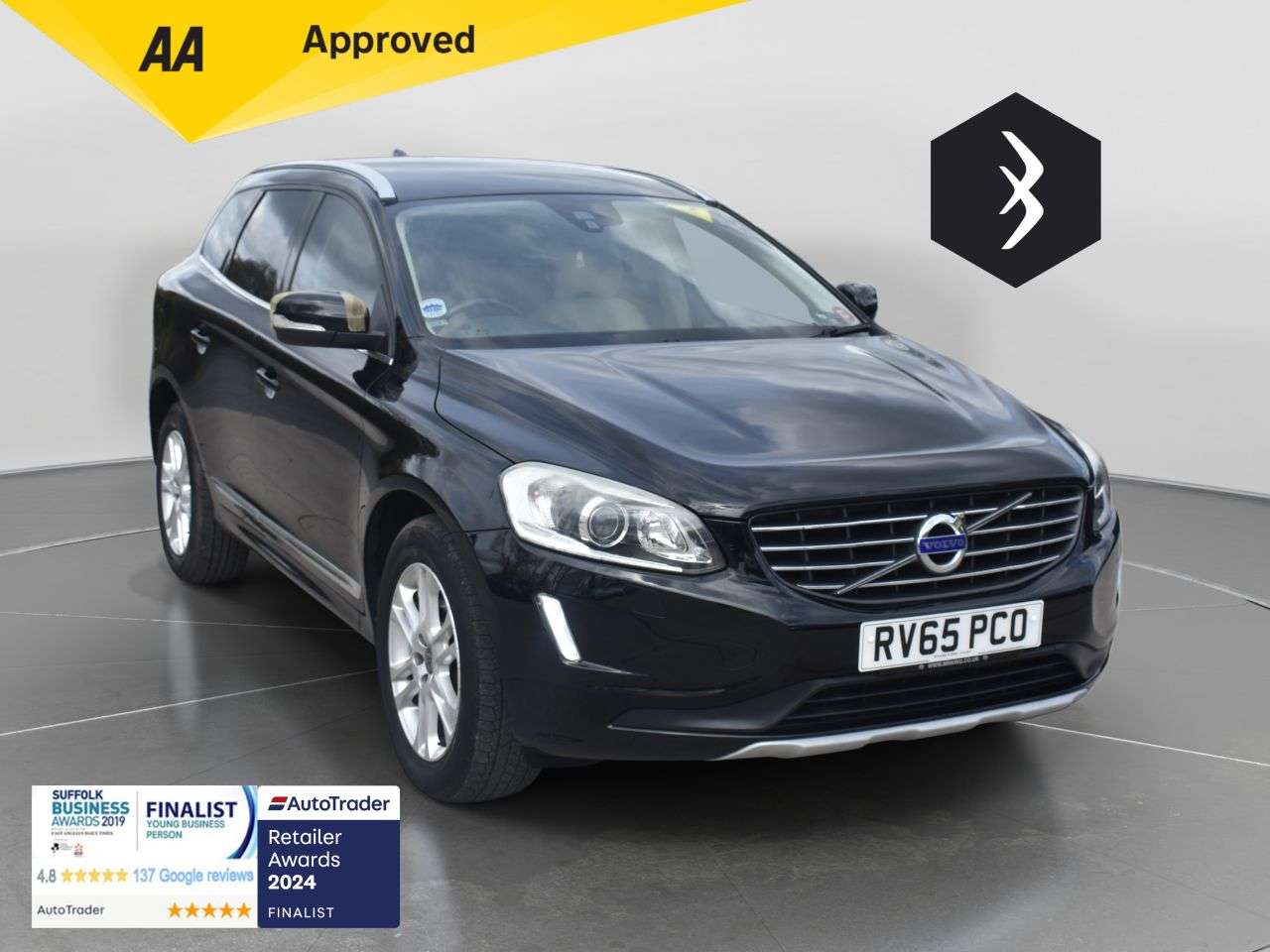 A 2015 VOLVO XC60 2.4 D5 SE Lux Nav SUV 5dr Diesel Auto AWD Euro 6 (s/s) (220 ps) ***128 AA C A 2015 VOLVO XC60 2.4 D5 SE Lux Nav SUV 5dr Diesel Auto AWD Euro 6 (s/s) (220 ps) ***128 AA C
