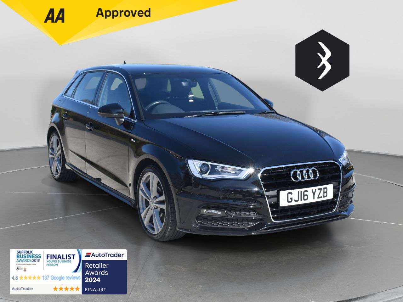 A 2016 AUDI A3 1.4 TFSI S line Sportback 5dr Petrol S Tronic Euro 6 (s/s) (Nav) (125 ps) * A 2016 AUDI A3 1.4 TFSI S line Sportback 5dr Petrol S Tronic Euro 6 (s/s) (Nav) (125 ps) *