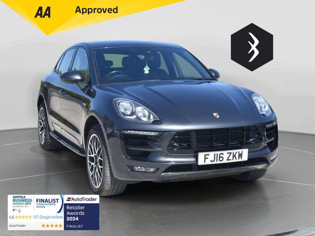 A 2016 PORSCHE MACAN 3.0 TD V6 S SUV 5dr Diesel PDK 4WD Euro 6 (s/s) (258 ps) ***128 AA CHECK*** A 2016 PORSCHE MACAN 3.0 TD V6 S SUV 5dr Diesel PDK 4WD Euro 6 (s/s) (258 ps) ***128 AA CHECK***