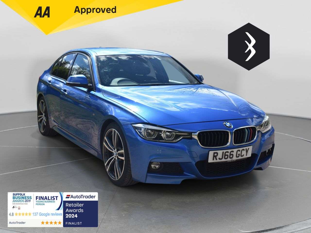 A 2016 BMW 3 SERIES 2.0 320d M Sport Saloon 4dr Diesel Auto Euro 6 (s/s) (190 ps) ***128 AA CHE A 2016 BMW 3 SERIES 2.0 320d M Sport Saloon 4dr Diesel Auto Euro 6 (s/s) (190 ps) ***128 AA CHE