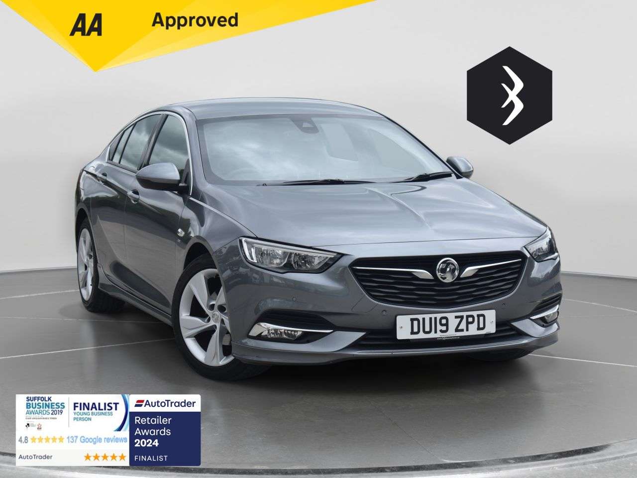 A 2019 VAUXHALL INSIGNIA 1.5i Turbo GPF SRi VX Line Nav Grand Sport 5dr Petrol Manual Euro 6 (s/s) ( A 2019 VAUXHALL INSIGNIA 1.5i Turbo GPF SRi VX Line Nav Grand Sport 5dr Petrol Manual Euro 6 (s/s) (