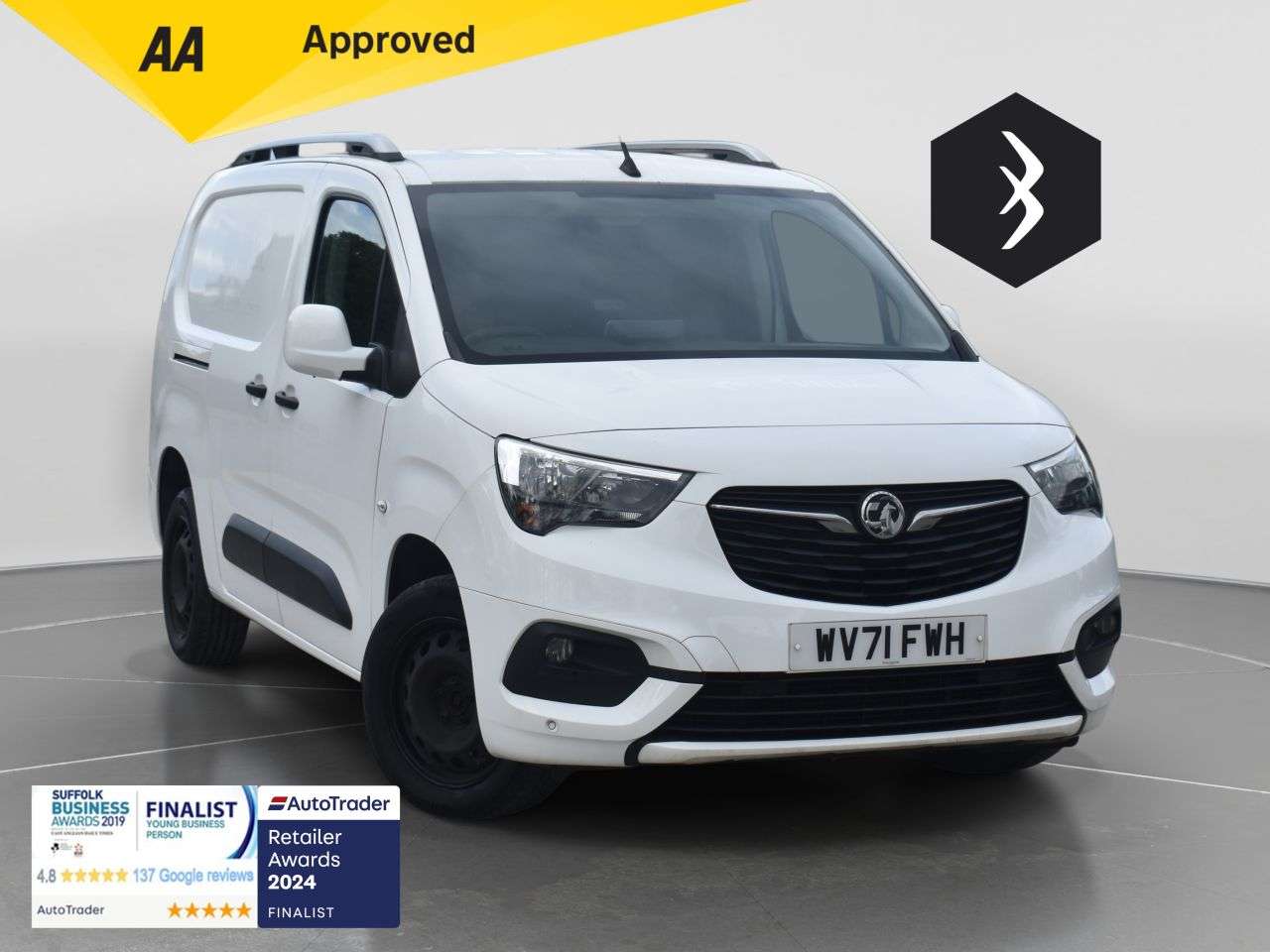 A 2022 VAUXHALL COMBO 1.5 Turbo D 2300 Sportive Panel Van 4dr Diesel Manual L2 H1 Euro 6 (100 ps) A 2022 VAUXHALL COMBO 1.5 Turbo D 2300 Sportive Panel Van 4dr Diesel Manual L2 H1 Euro 6 (100 ps)