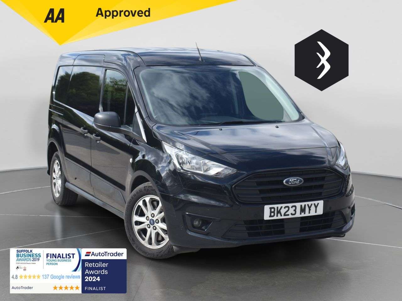 A 2023 FORD TRANSIT CONNECT 1.5 240 EcoBlue Trend Crew Van Double Cab 6dr Diesel Auto L2 Euro 6 (s/s) ( A 2023 FORD TRANSIT CONNECT 1.5 240 EcoBlue Trend Crew Van Double Cab 6dr Diesel Auto L2 Euro 6 (s/s) (