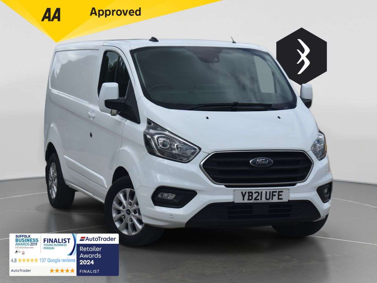 A 2021 FORD TRANSIT CUSTOM 2.0 300 EcoBlue Limited Panel Van 5dr Diesel Manual L1 H1 Euro 6 (s/s) (130 A 2021 FORD TRANSIT CUSTOM 2.0 300 EcoBlue Limited Panel Van 5dr Diesel Manual L1 H1 Euro 6 (s/s) (130