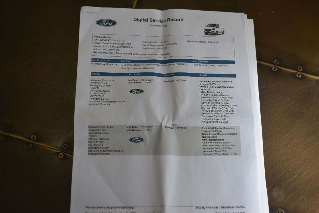 2021 FORD TRANSIT CUSTOM 2021 FORD TRANSIT CUSTOM