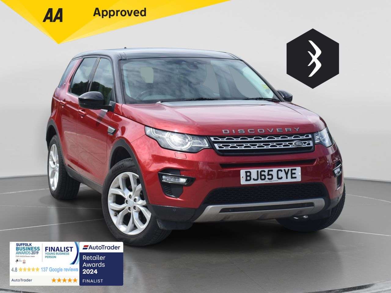 A 2015 LAND ROVER DISCOVERY SPORT 2.0 TD4 HSE SUV 5dr Diesel Auto 4WD Euro 6 (s/s) (180 ps) ***128 AA CHECK** A 2015 LAND ROVER DISCOVERY SPORT 2.0 TD4 HSE SUV 5dr Diesel Auto 4WD Euro 6 (s/s) (180 ps) ***128 AA CHECK**