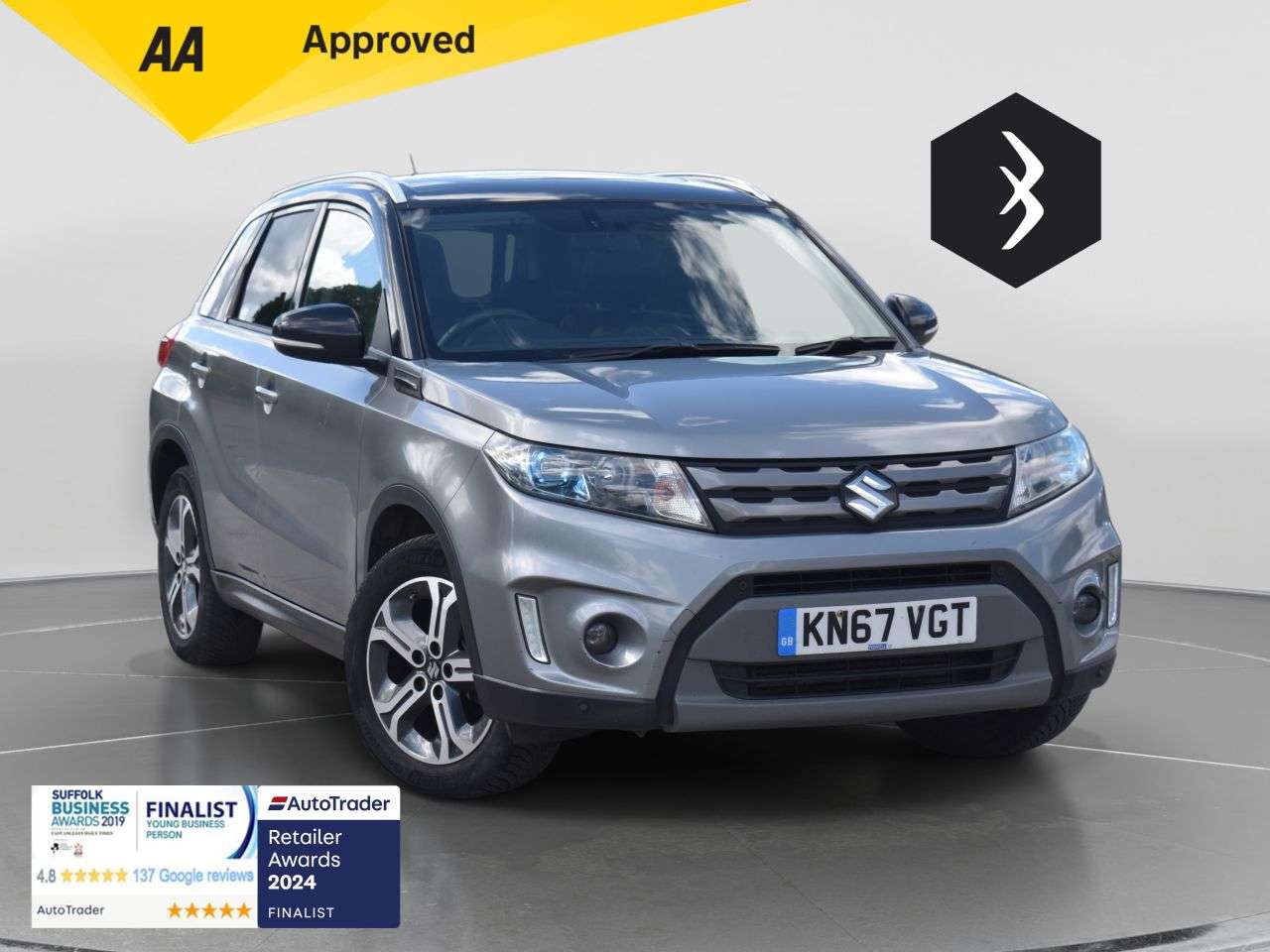 A 2017 SUZUKI VITARA 1.6 DDiS SZ5 SUV 5dr Diesel Manual ALLGRIP Euro 6 (s/s) (120 ps) ***128 AA A 2017 SUZUKI VITARA 1.6 DDiS SZ5 SUV 5dr Diesel Manual ALLGRIP Euro 6 (s/s) (120 ps) ***128 AA