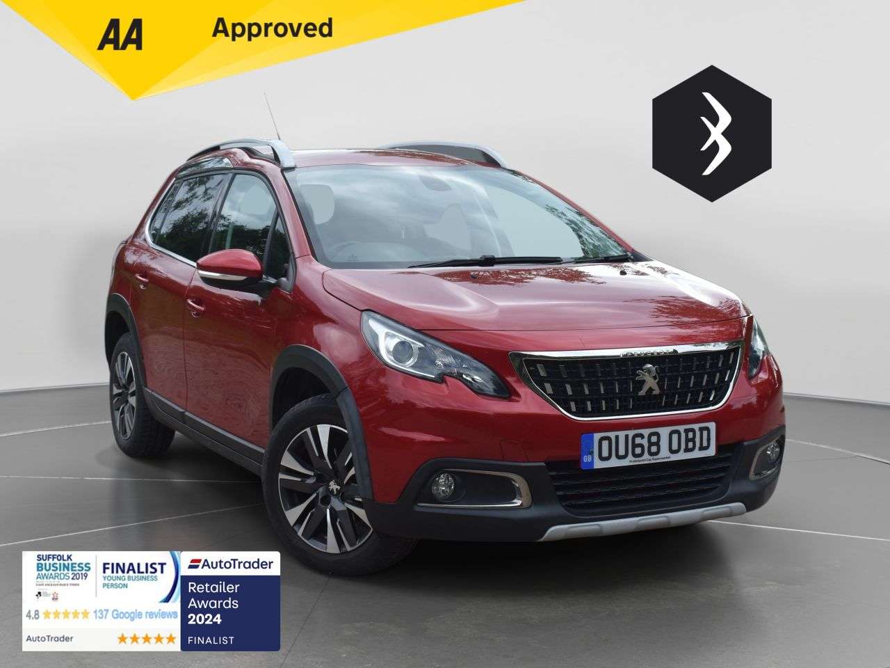 A 2018 PEUGEOT 2008 1.2 PureTech Allure SUV 5dr Petrol Manual Euro 6 (s/s) (82 ps) ***128 AA CH A 2018 PEUGEOT 2008 1.2 PureTech Allure SUV 5dr Petrol Manual Euro 6 (s/s) (82 ps) ***128 AA CH