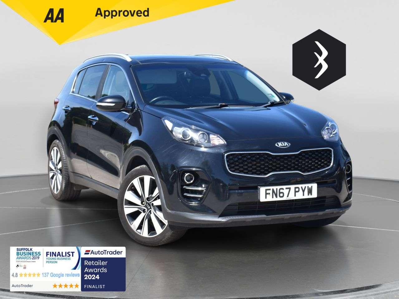 A 2017 KIA SPORTAGE 1.7 CRDi 3 SUV 5dr Diesel Manual Euro 6 (s/s) (114 bhp) ***128 AA CHECK*** A 2017 KIA SPORTAGE 1.7 CRDi 3 SUV 5dr Diesel Manual Euro 6 (s/s) (114 bhp) ***128 AA CHECK***