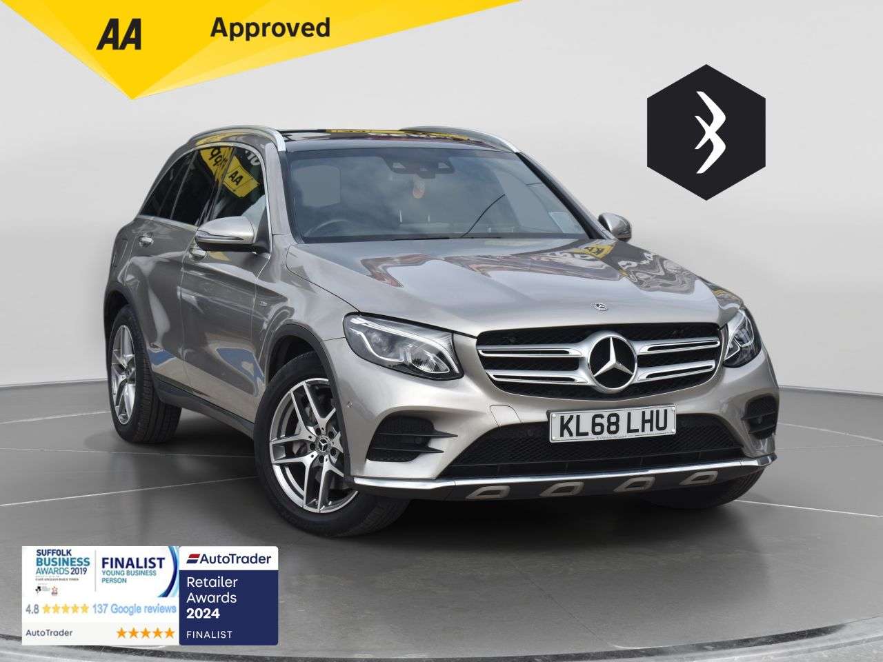 A 2019 MERCEDES-BENZ GLC 2.1 GLC220d AMG Line (Premium Plus) SUV 5dr Diesel G-Tronic+ 4MATIC Euro 6 A 2019 MERCEDES-BENZ GLC 2.1 GLC220d AMG Line (Premium Plus) SUV 5dr Diesel G-Tronic+ 4MATIC Euro 6