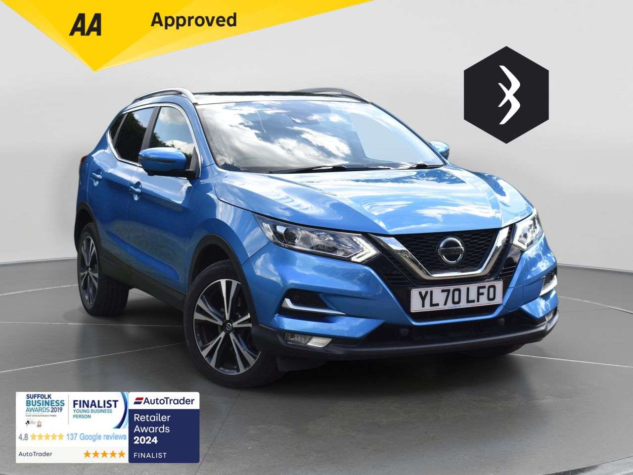 A 2021 NISSAN QASHQAI 1.3 DIG-T N-Connecta SUV 5dr Petrol Manual Euro 6 (s/s) (140 ps) ***128 AA A 2021 NISSAN QASHQAI 1.3 DIG-T N-Connecta SUV 5dr Petrol Manual Euro 6 (s/s) (140 ps) ***128 AA