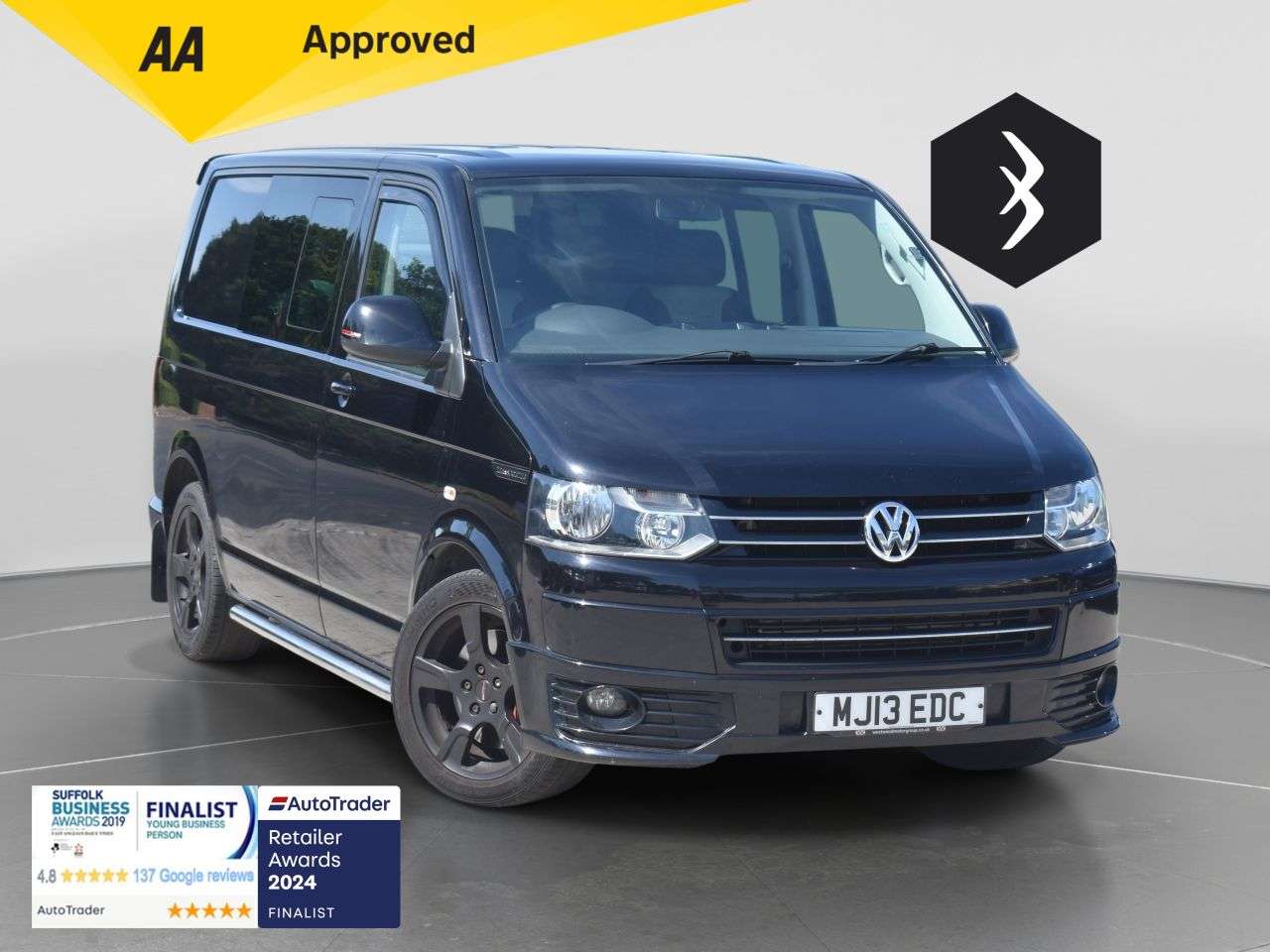 A 2013 VOLKSWAGEN TRANSPORTER SPORTLINE 2.0 BiTDI Sportline T32 Kombi 4dr Diesel DSG L1 H1 (214 g/km, 178 bhp) ***F A 2013 VOLKSWAGEN TRANSPORTER SPORTLINE 2.0 BiTDI Sportline T32 Kombi 4dr Diesel DSG L1 H1 (214 g/km, 178 bhp) ***F