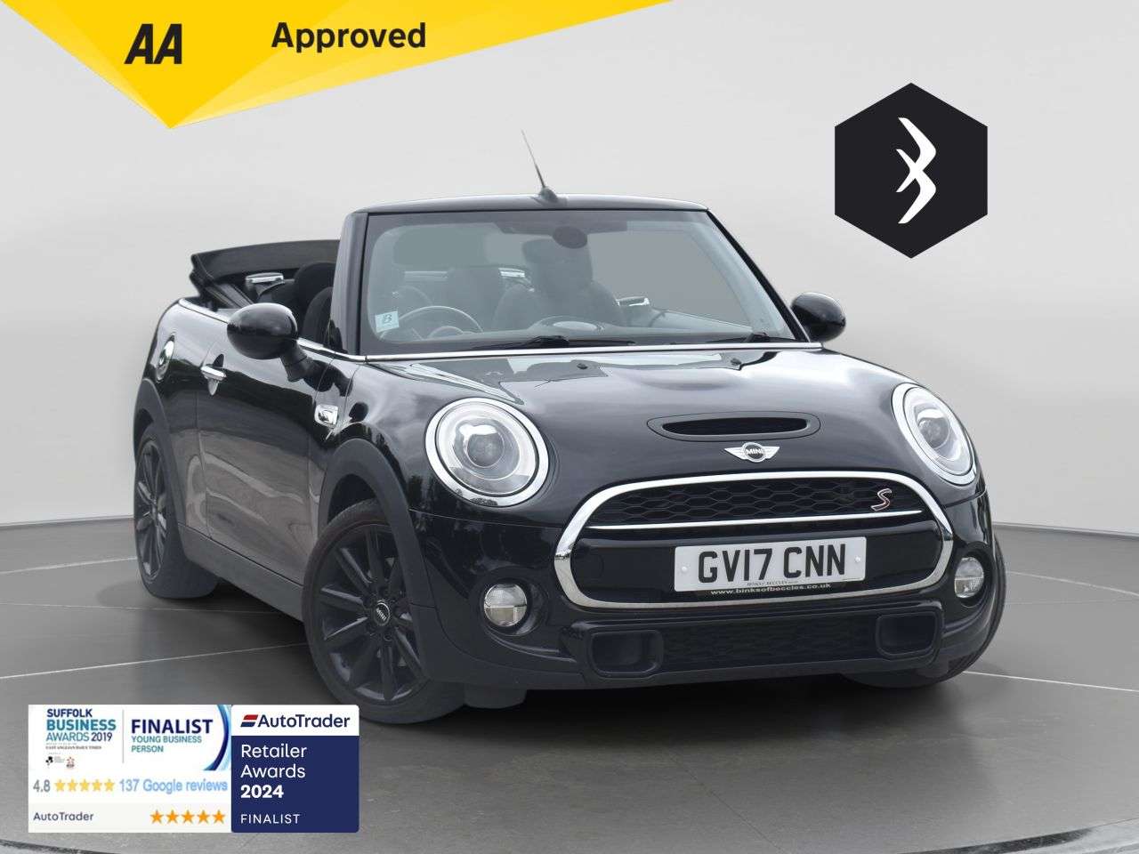 A 2017 MINI CONVERTIBLE 2.0 Cooper S Convertible 2dr Petrol Manual Euro 6 (s/s) (192 ps) ***128 AA A 2017 MINI CONVERTIBLE 2.0 Cooper S Convertible 2dr Petrol Manual Euro 6 (s/s) (192 ps) ***128 AA