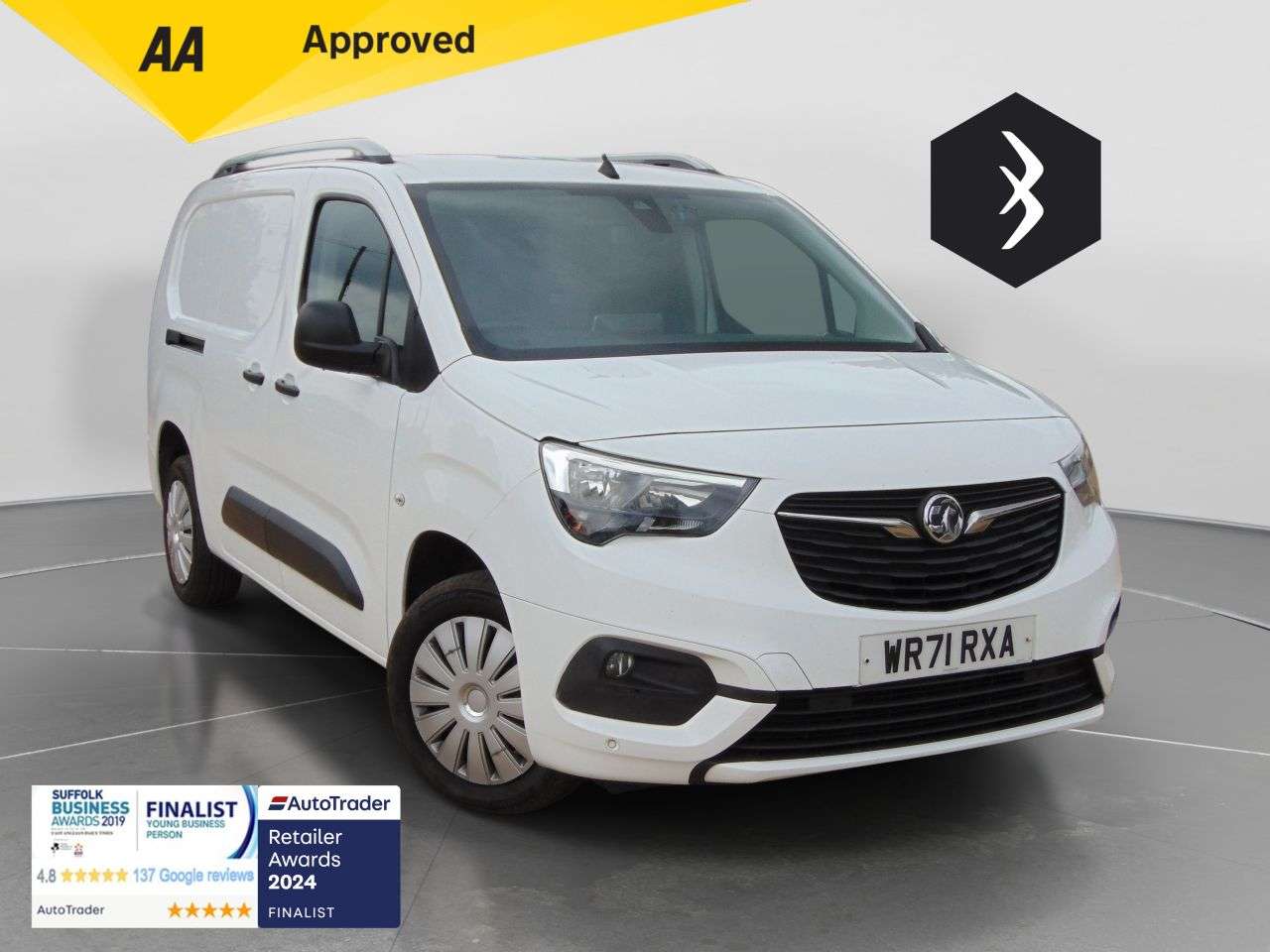 A 2022 VAUXHALL COMBO 1.5 Turbo D 2300 Sportive Panel Van 4dr Diesel Manual L2 H1 Euro 6 (100 ps) A 2022 VAUXHALL COMBO 1.5 Turbo D 2300 Sportive Panel Van 4dr Diesel Manual L2 H1 Euro 6 (100 ps)