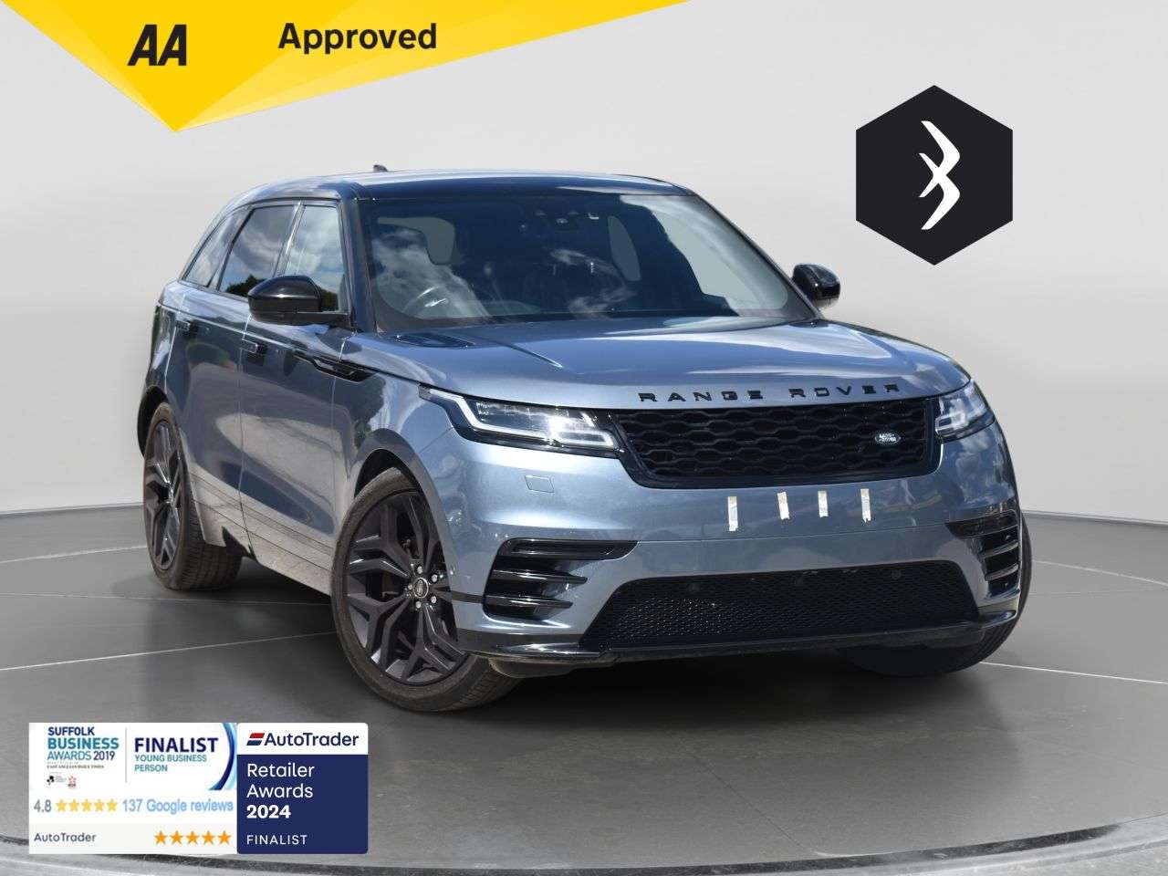 A 2020 LAND ROVER RANGE ROVER VELAR 3.0 D275 R-Dynamic SE SUV 5dr Diesel Auto 4WD Euro 6 (s/s) (275 ps) ***128 A 2020 LAND ROVER RANGE ROVER VELAR 3.0 D275 R-Dynamic SE SUV 5dr Diesel Auto 4WD Euro 6 (s/s) (275 ps) ***128
