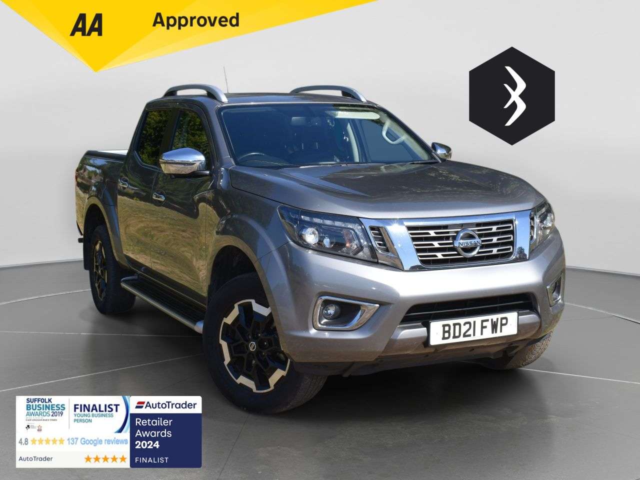 A 2021 NISSAN NAVARA 2.3 dCi Tekna Pickup Double Cab 4dr Diesel Auto 4WD Euro 6 (190 ps) ***128 A 2021 NISSAN NAVARA 2.3 dCi Tekna Pickup Double Cab 4dr Diesel Auto 4WD Euro 6 (190 ps) ***128