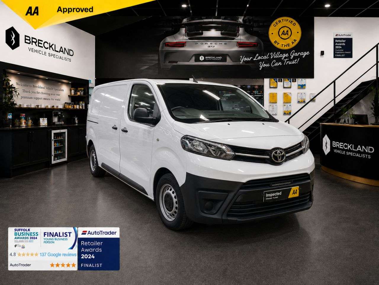 A 2017 TOYOTA PROACE 1.6D Medium Panel Van 6dr Diesel Manual MWB Euro 6 (95 ps) ***128 AA CHECK A 2017 TOYOTA PROACE 1.6D Medium Panel Van 6dr Diesel Manual MWB Euro 6 (95 ps) ***128 AA CHECK