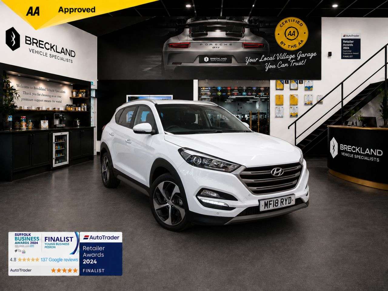 A 2018 HYUNDAI TUCSON 1.6 T-GDi Sport Edition SUV 5dr Petrol Manual Euro 6 (177 ps) ***128 AA CHE A 2018 HYUNDAI TUCSON 1.6 T-GDi Sport Edition SUV 5dr Petrol Manual Euro 6 (177 ps) ***128 AA CHE