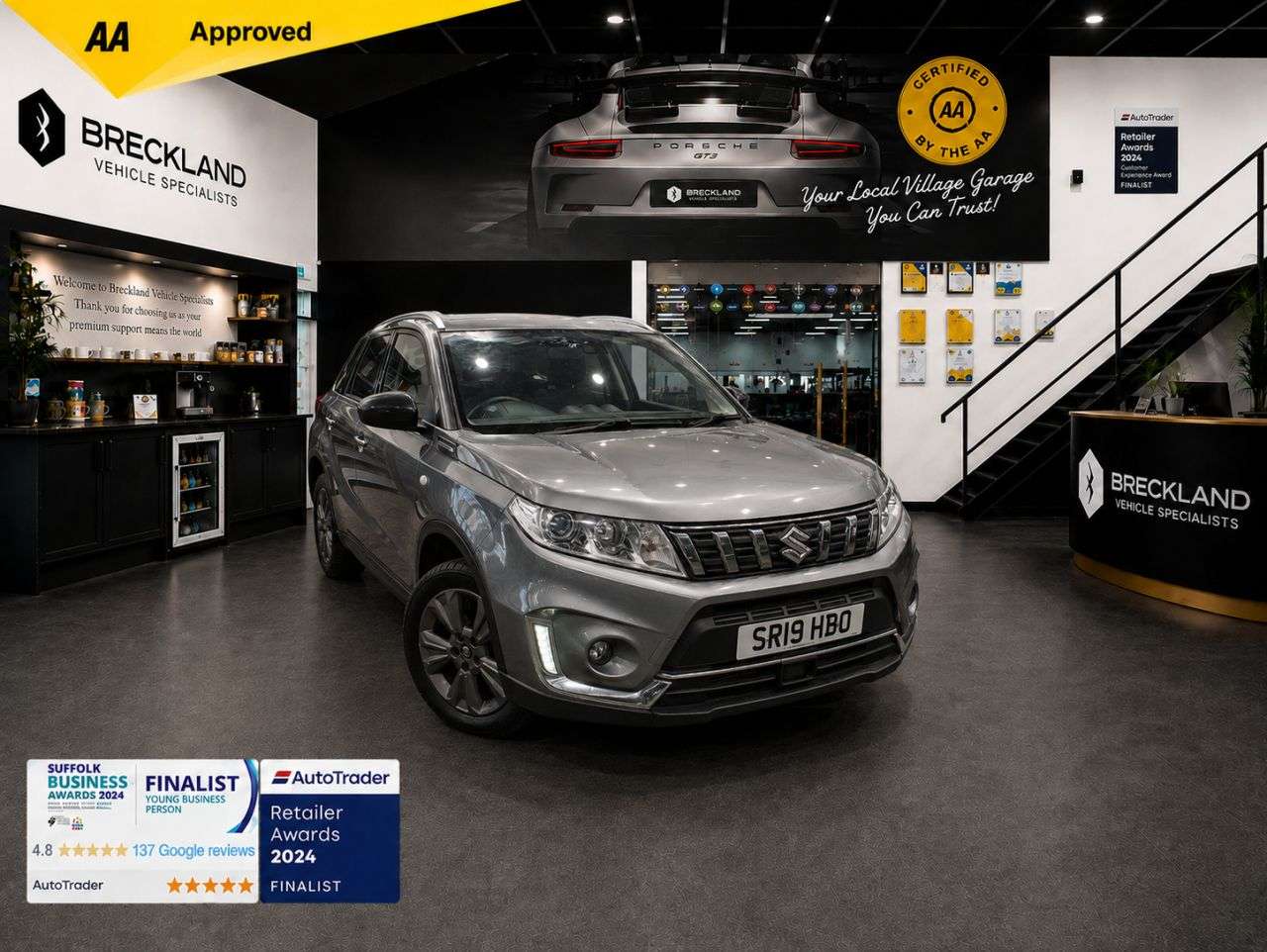 A 2019 SUZUKI VITARA 1.0 Boosterjet SZ-T SUV 5dr Petrol Manual ALLGRIP Euro 6 (s/s) (111 ps) *** A 2019 SUZUKI VITARA 1.0 Boosterjet SZ-T SUV 5dr Petrol Manual ALLGRIP Euro 6 (s/s) (111 ps) ***