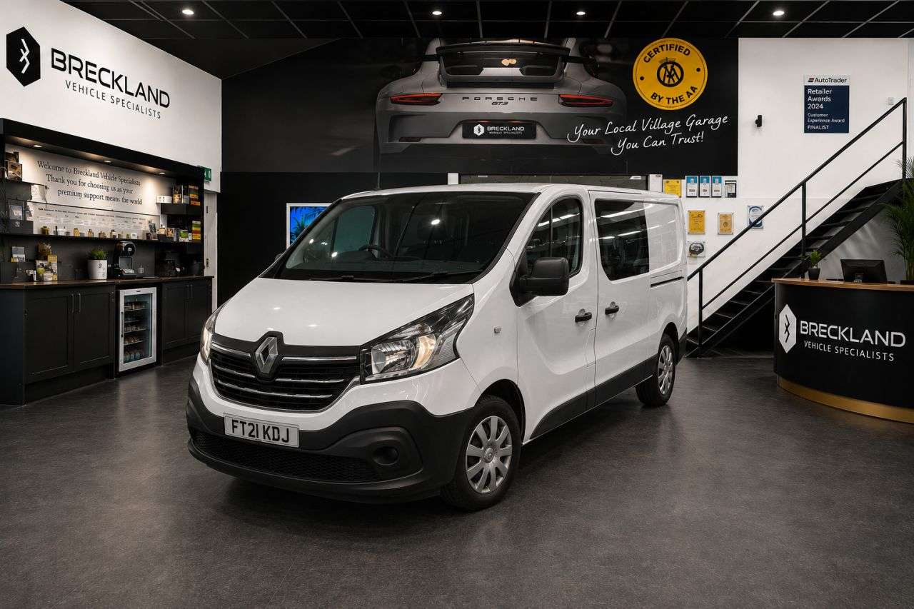 A 2021 RENAULT TRAFIC 2.0 dCi ENERGY 30 Business+ Crew Van Double Cab 6dr Diesel Manual LWB Euro A 2021 RENAULT TRAFIC 2.0 dCi ENERGY 30 Business+ Crew Van Double Cab 6dr Diesel Manual LWB Euro