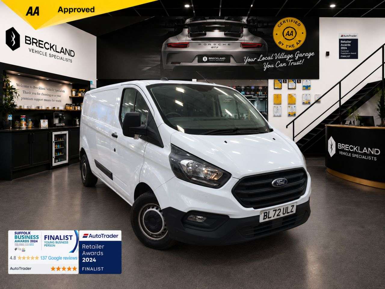 A 2023 FORD TRANSIT CUSTOM 2.0 300 EcoBlue Leader Panel Van 5dr Diesel Manual L2 H1 Euro 6 (s/s) (105 A 2023 FORD TRANSIT CUSTOM 2.0 300 EcoBlue Leader Panel Van 5dr Diesel Manual L2 H1 Euro 6 (s/s) (105
