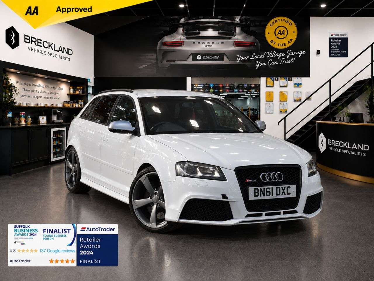 A 2011 AUDI RS3 2.5 TFSI Sportback 5dr Petrol S Tronic quattro Euro 5 (340 ps) ***128 AA PO A 2011 AUDI RS3 2.5 TFSI Sportback 5dr Petrol S Tronic quattro Euro 5 (340 ps) ***128 AA PO