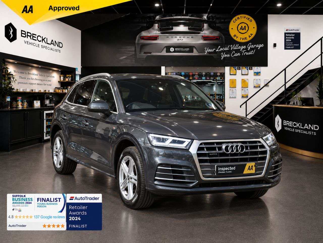 A 2017 AUDI Q5 2.0 TDI S line SUV 5dr Diesel S Tronic quattro Euro 6 (s/s) (190 ps) ***12 A 2017 AUDI Q5 2.0 TDI S line SUV 5dr Diesel S Tronic quattro Euro 6 (s/s) (190 ps) ***12