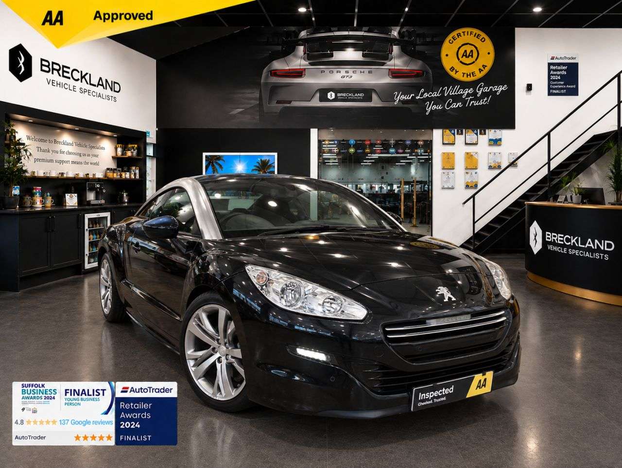 A 2015 PEUGEOT RCZ 1.6 THP GT Coupe 2dr Petrol Manual Euro 5 (156 ps) ***12 MONTH MOT*** A 2015 PEUGEOT RCZ 1.6 THP GT Coupe 2dr Petrol Manual Euro 5 (156 ps) ***12 MONTH MOT***
