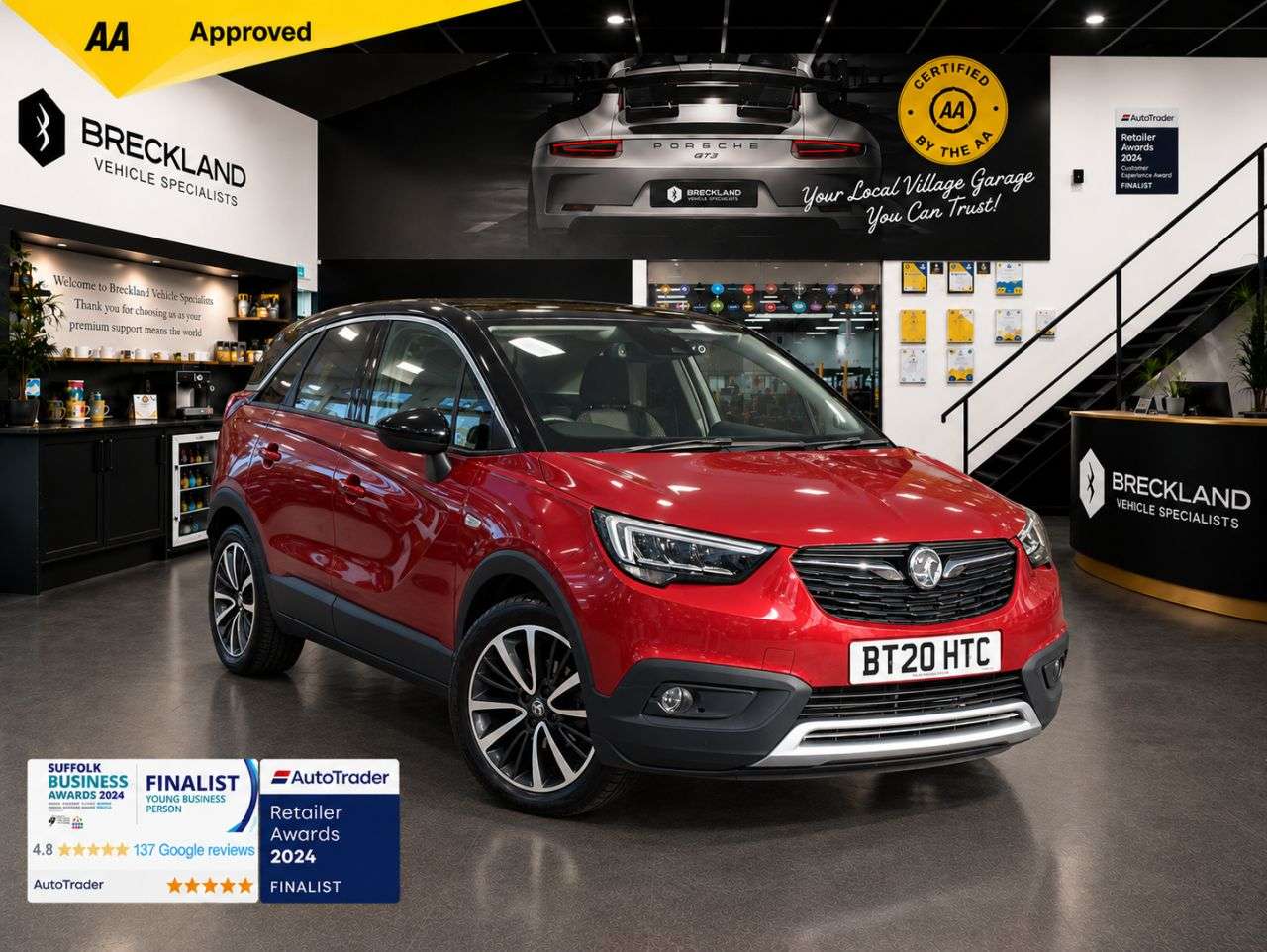 A 2020 VAUXHALL CROSSLAND X 1.5 Turbo D Elite SUV 5dr Diesel Manual Euro 6 (s/s) (102 ps) ***128 AA POI A 2020 VAUXHALL CROSSLAND X 1.5 Turbo D Elite SUV 5dr Diesel Manual Euro 6 (s/s) (102 ps) ***128 AA POI