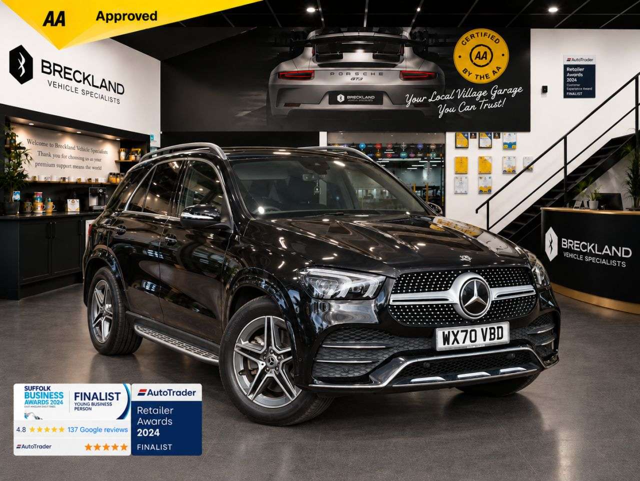 A 2020 MERCEDES-BENZ GLE 2.9 GLE350d AMG Line (Premium) SUV 5dr Diesel G-Tronic 4MATIC Euro 6 (s/s) A 2020 MERCEDES-BENZ GLE 2.9 GLE350d AMG Line (Premium) SUV 5dr Diesel G-Tronic 4MATIC Euro 6 (s/s)