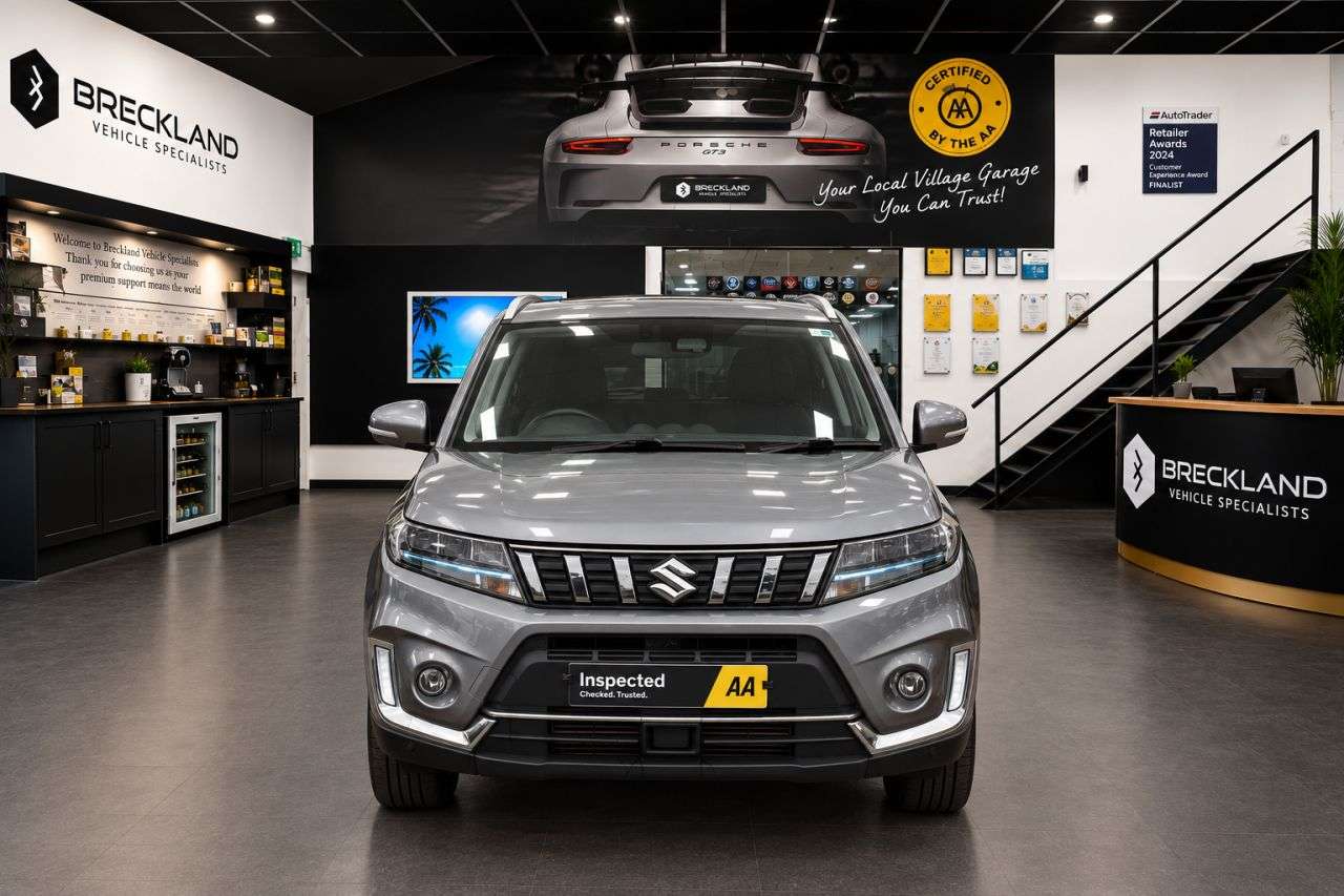 A 2021 SUZUKI VITARA 1.4 Boosterjet MHEV SZ5 SUV 5dr Petrol Hybrid Manual Euro 6 (s/s) (129 ps) A 2021 SUZUKI VITARA 1.4 Boosterjet MHEV SZ5 SUV 5dr Petrol Hybrid Manual Euro 6 (s/s) (129 ps)