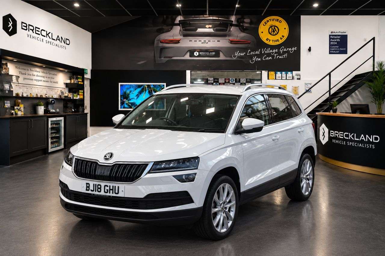 A 2018 SKODA KAROQ 1.5 TSI SE L SUV 5dr Petrol Manual Euro 6 (s/s) (150 ps) ***128 AA POINT CH A 2018 SKODA KAROQ 1.5 TSI SE L SUV 5dr Petrol Manual Euro 6 (s/s) (150 ps) ***128 AA POINT CH