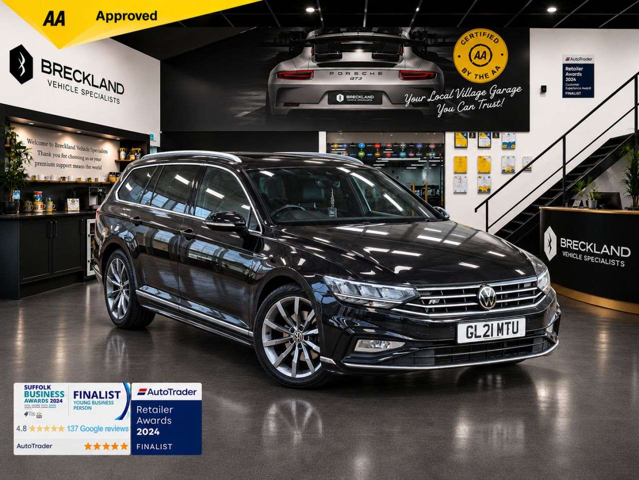 A 2021 VOLKSWAGEN PASSAT 2.0 TDI EVO R-Line Estate 5dr Diesel DSG Euro 6 (s/s) (150 ps) ***128 AA PO A 2021 VOLKSWAGEN PASSAT 2.0 TDI EVO R-Line Estate 5dr Diesel DSG Euro 6 (s/s) (150 ps) ***128 AA PO