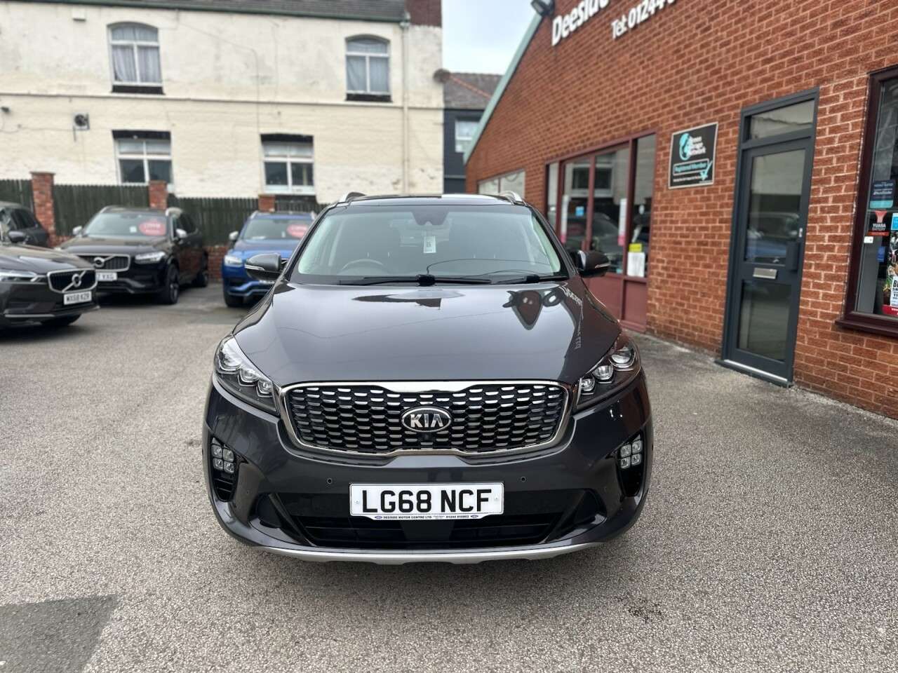 A 2018 KIA SORENTO 2.2 CRDi GT-Line S SUV 5dr Diesel Auto AWD Euro 6 (s/s) (197 bhp) Rear view A 2018 KIA SORENTO 2.2 CRDi GT-Line S SUV 5dr Diesel Auto AWD Euro 6 (s/s) (197 bhp) Rear view